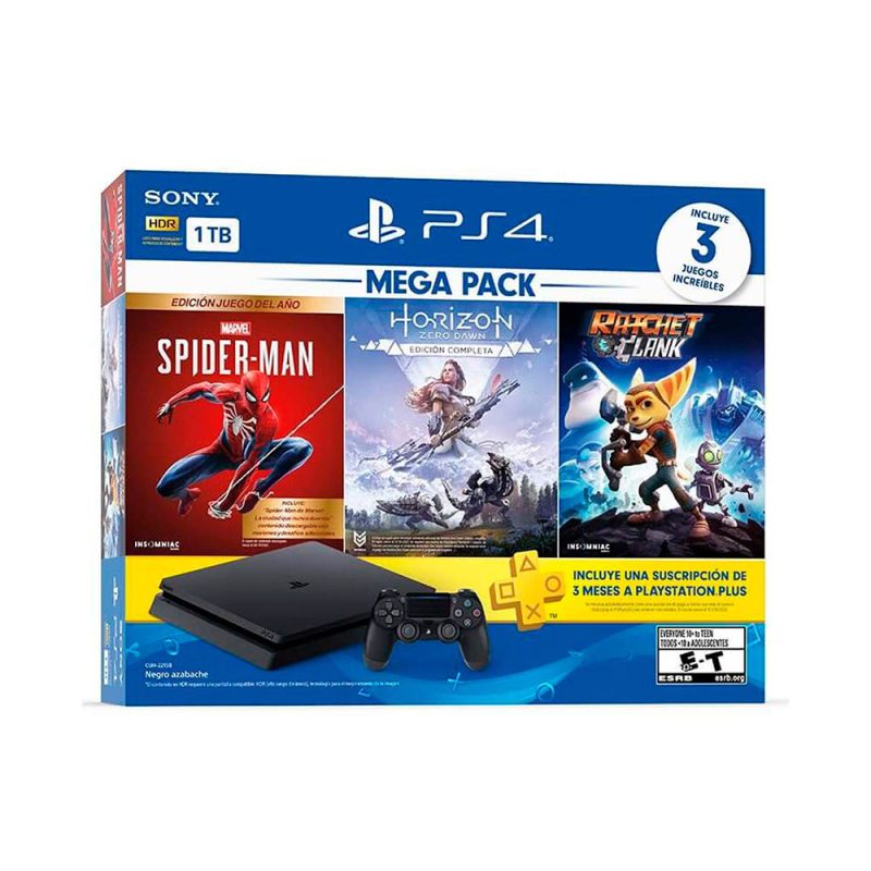 Consola Ps4 Slim 1 Tb Mega Pack 15