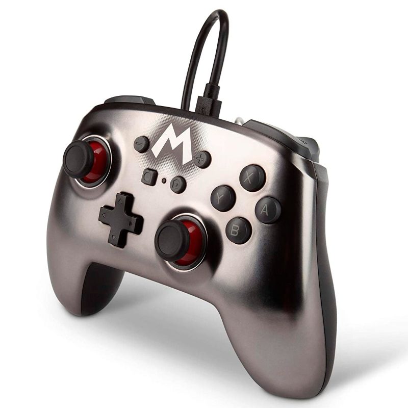 Joystick NSW PowerA Mario M Metalica Silver