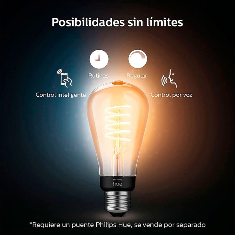 Philips Hue Lámpara Vintage Filamento 7w Bluetooth Edison - Imagen 6