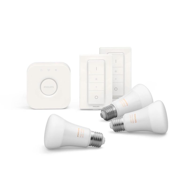 Kit Philips Hue 3 Lamparas Wca + Bridge + 2 Dim Switch