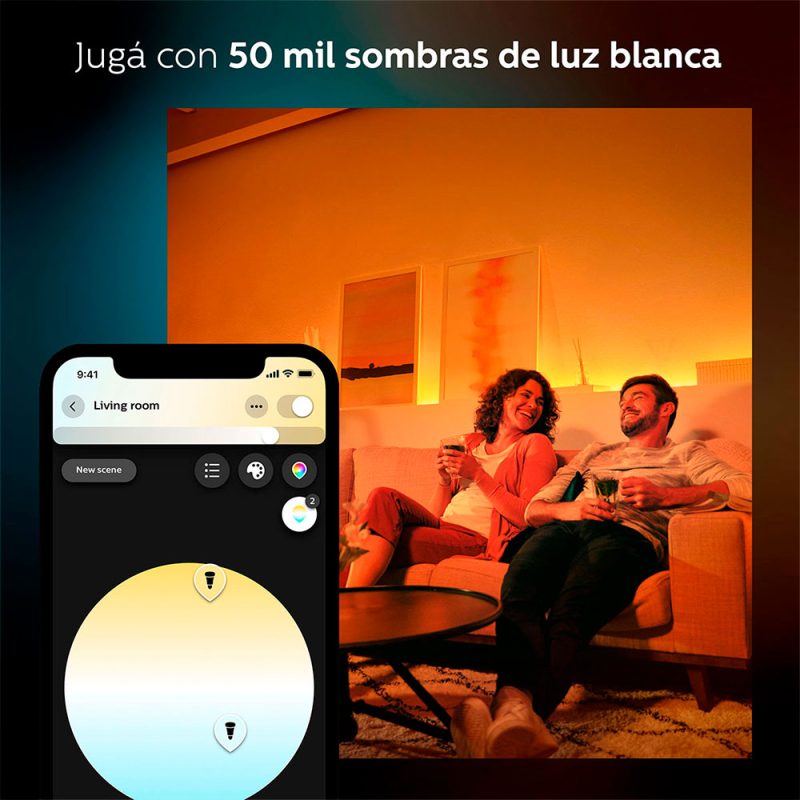 Philips Hue Lámpara Vintage Filamento 7W Bluetooth A60 E27