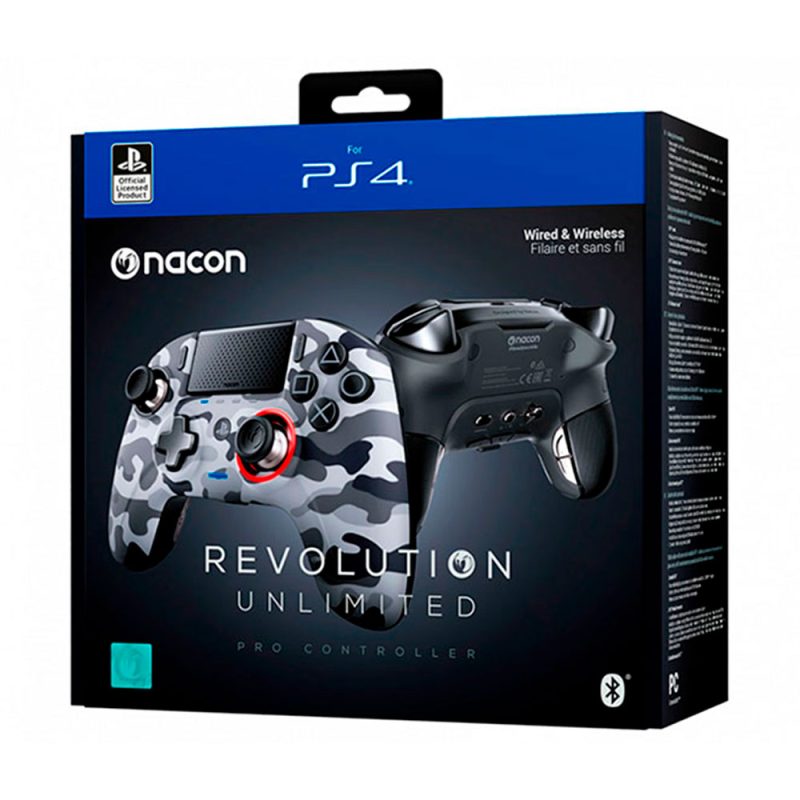 Joystick Ps4 Nacon Revolution Unlimited Camuflado Gris