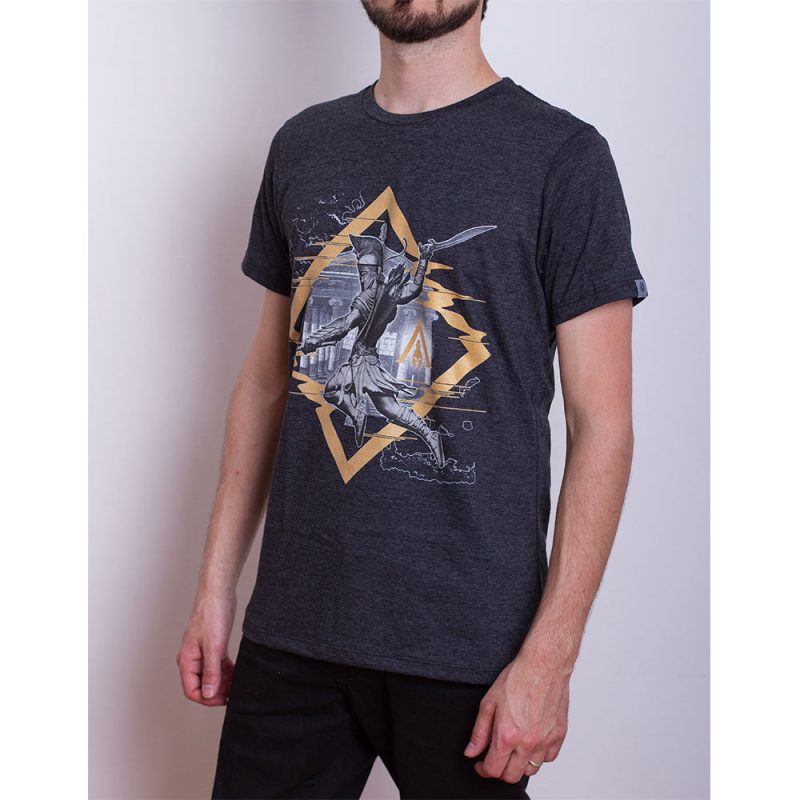 Remera Assassin's Creed Odyssey Jump Unisex Gris Oscuro XL