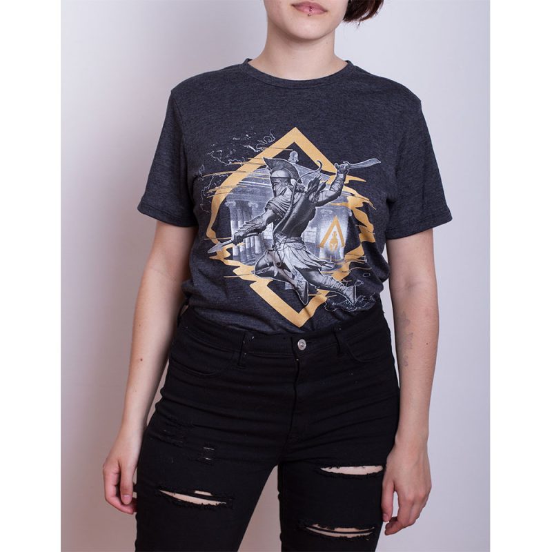 Remera Assassin's Creed Odyssey Jump Unisex Gris Oscuro XL