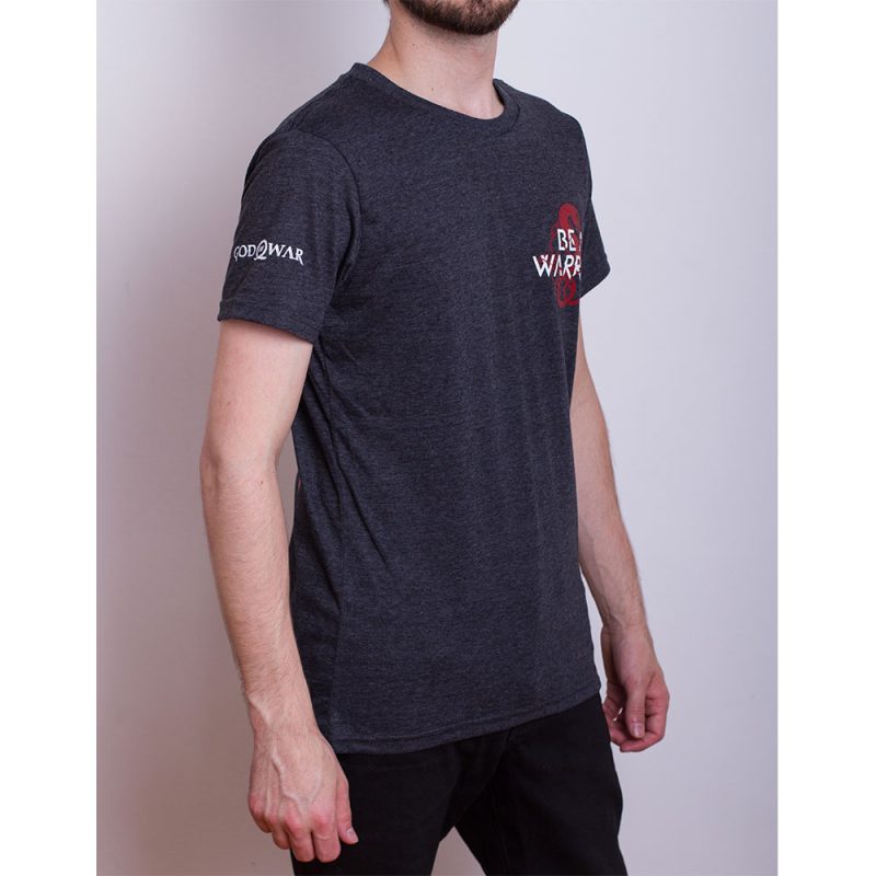 Remera God Of War Be a Warrior Unisex Gris Oscuro M