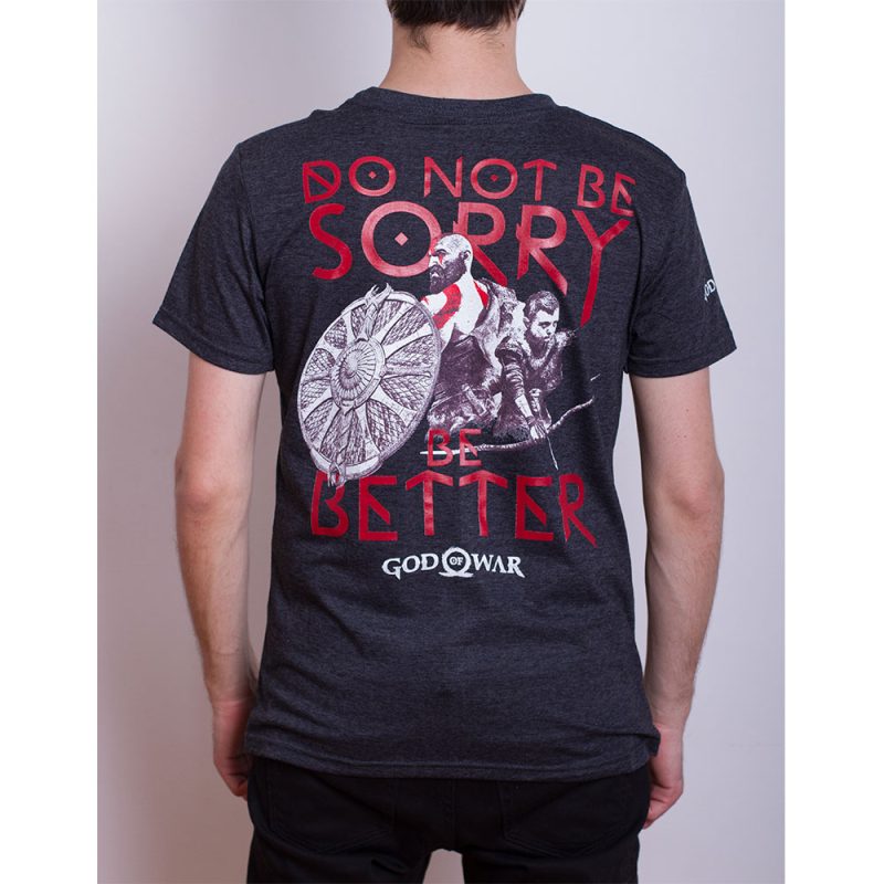 Remera God Of War Be a Warrior Unisex Gris Oscuro M