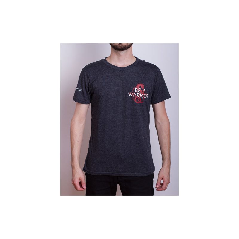 Remera God Of War Be a Warrior Unisex Gris Oscuro M