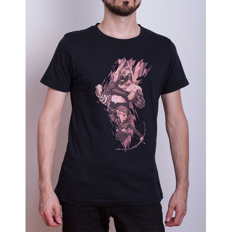 Remera God Of War - God And Son - Unisex Negra XS