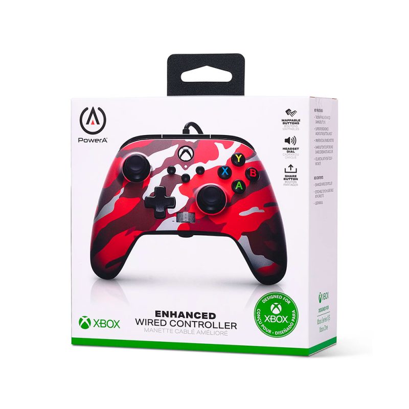 Joystick XSX Powera Metallic Red Camo