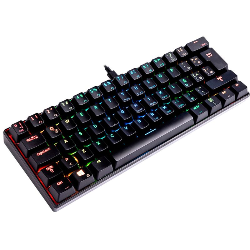 Teclado PC VSG Mintaka Negro Kailh Blue 60%