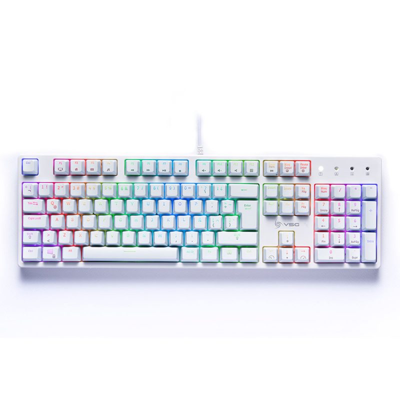 Teclado Pc Vsg Alnilam Blanco Kailh Brown
