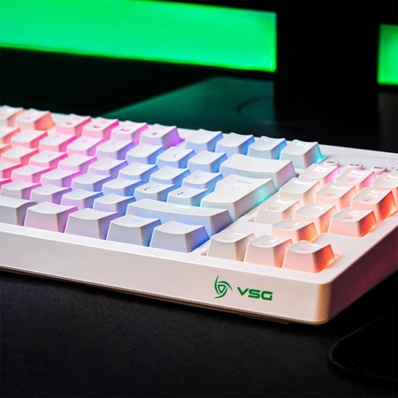 Teclado PC VSG Quasar Blanco Outemu Brown