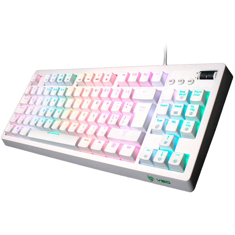 Teclado PC VSG Quasar Blanco Outemu Brown