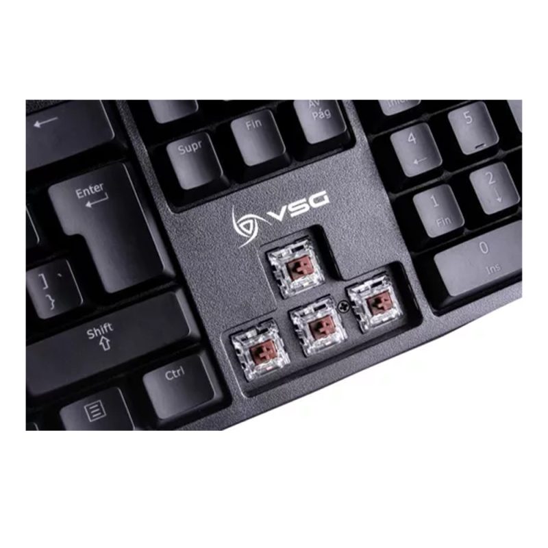 Teclado Mecánico 100% VSG Alnilam Negro Kailh Red