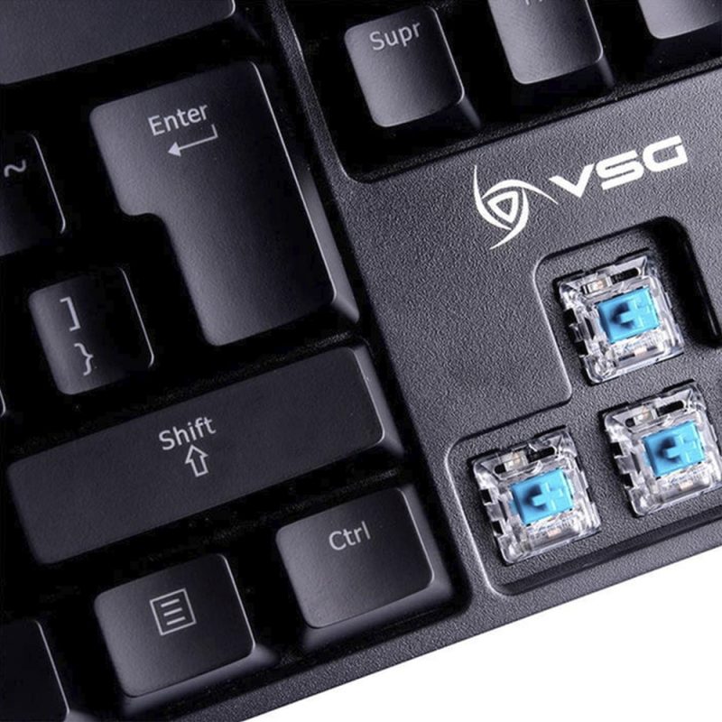 Teclado Mecánico TKL Vsg Alnitak Negro Kailh Blue