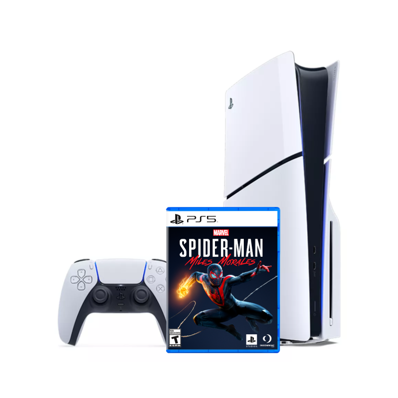 Consola Playstation 5 Slim 1tb + Spiderman Miles Morales