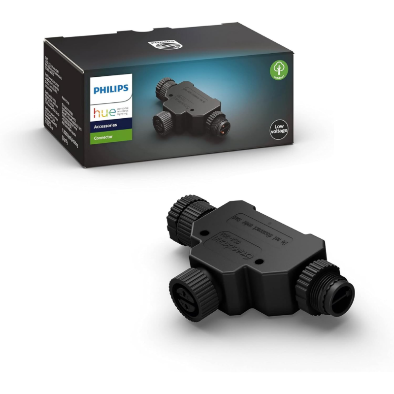 Conector En T Philips Hue Outdoor Negro