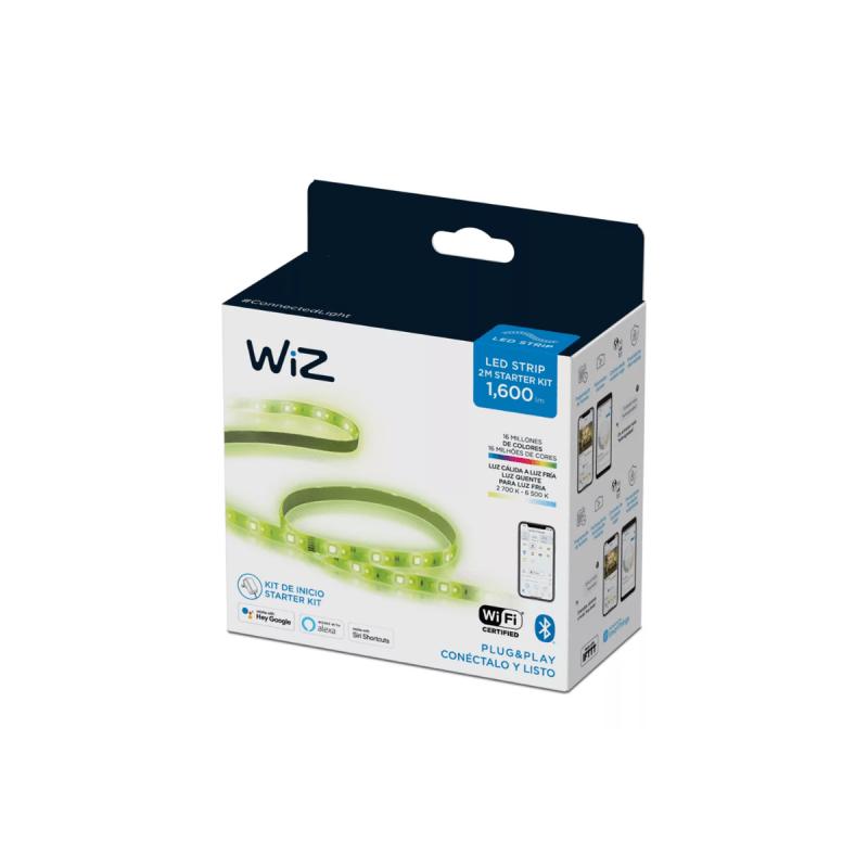 Tira Led 20w Smart Kit Base 2m Wiz Wifi Rgb