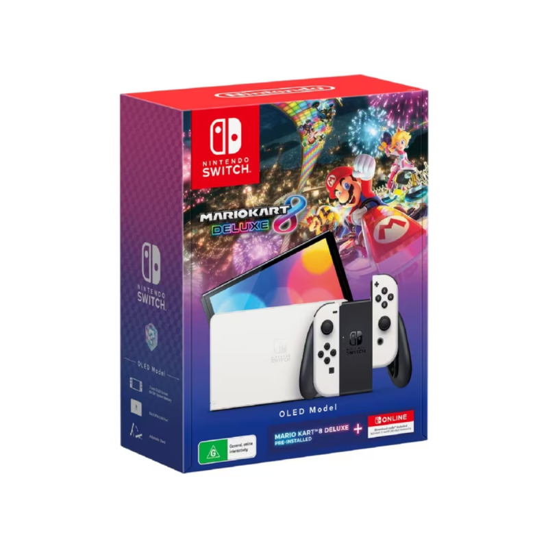 Nintendo Switch Oled Edicion Mario Kart 8 Deluxe Bundle