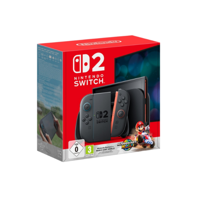 Consola Nintendo Switch 2 Negra 256gb Mario Kart Bundle