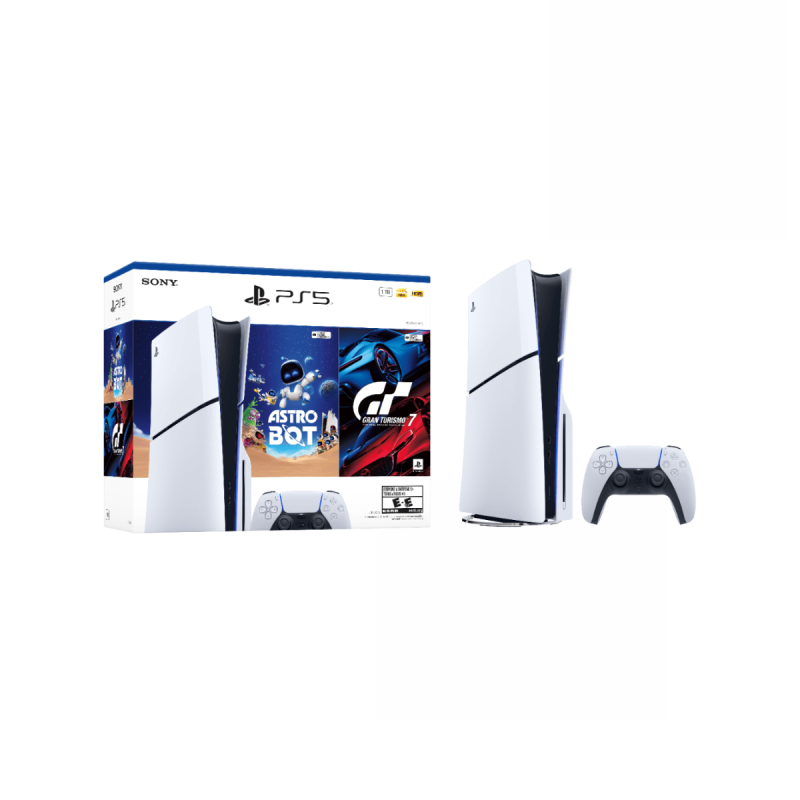Consola Playstation 5 Slim Standard Bundle Astro Bot Y Gran Turismo 7
